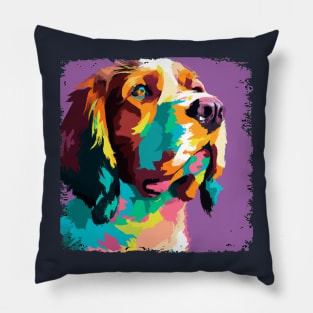 Welsh Springer Spaniel Pop Art - Dog Lover Gifts Pillow