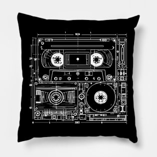 cassette design Pillow