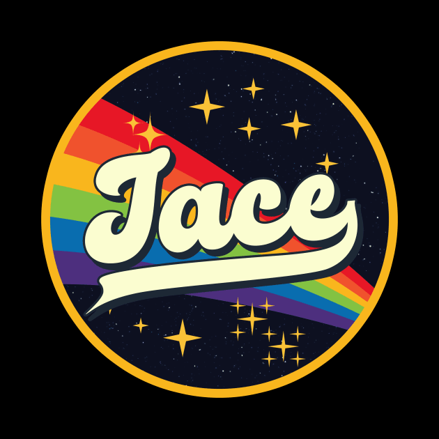 Jace // Rainbow In Space Vintage Style by LMW Art