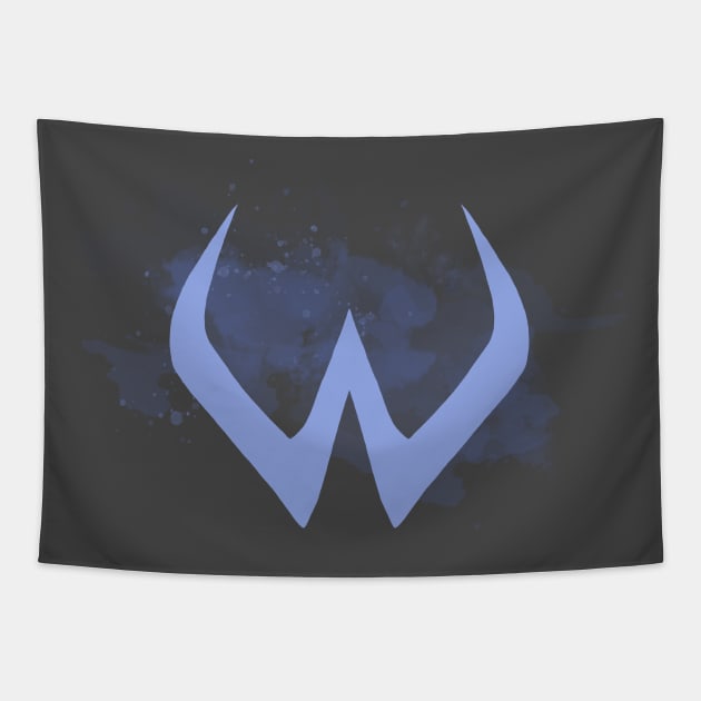 Widowmaker Watercolor Emblem Tapestry by daniellecaliforniaa