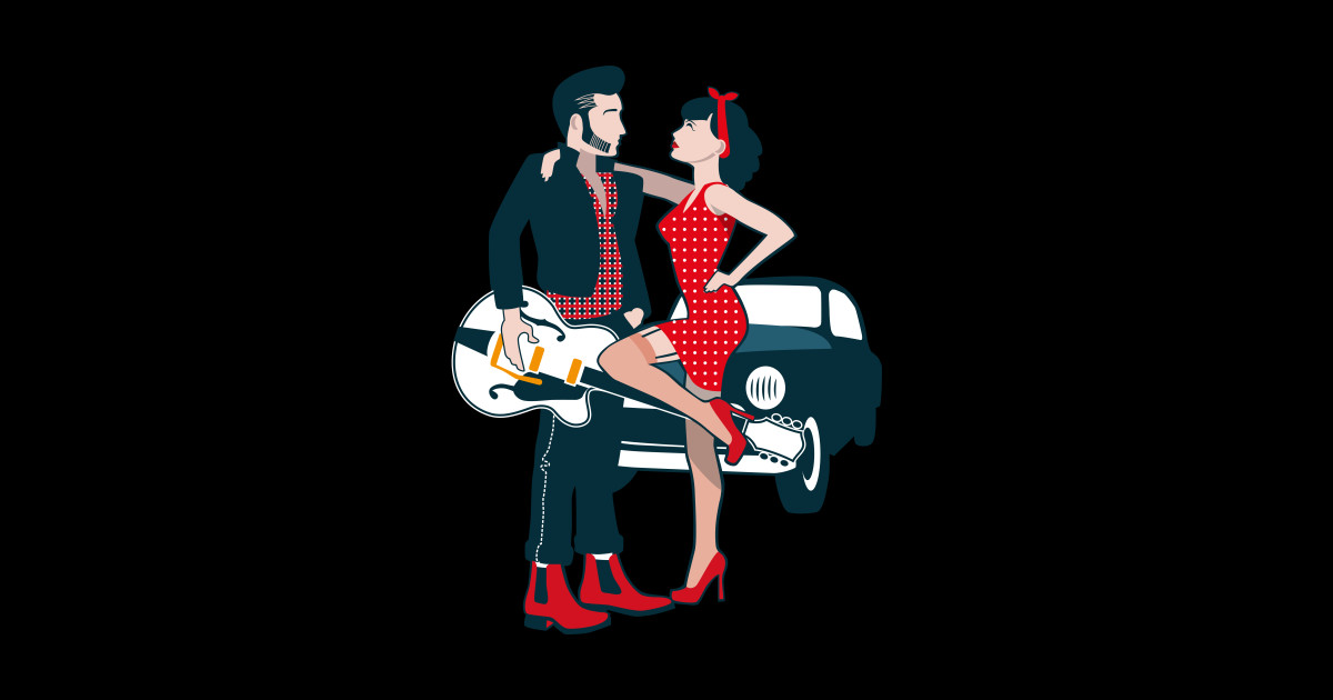 Rockabilly couple - Rockabilly - Posters and Art Prints | TeePublic