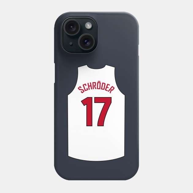 Dennis Schröder Toronto Jersey White Qiangy Phone Case by qiangdade