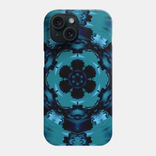 Teal Holiday Snowflake Christmas Phone Case