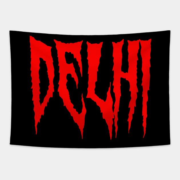 Spooky Delhi City Tapestry by Spaceboyishere