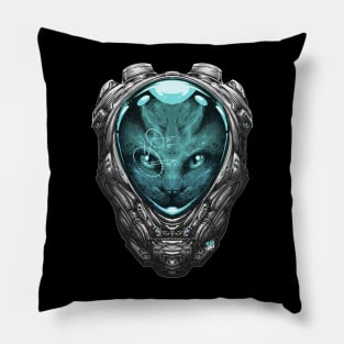 Space explorer cat Pillow