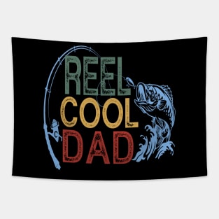 Reel Cool Dad Fisherman Daddy Father's Day Gifts Fishing Tapestry