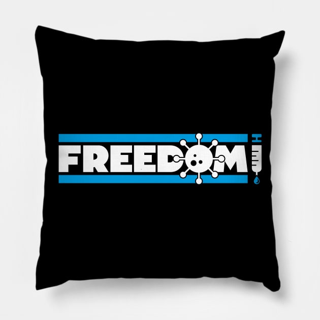 Freedom - Covid 19 Vaccine Pillow by RetroReview