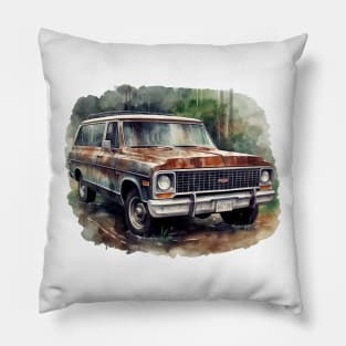 1970 Chevy Suburban Pillow