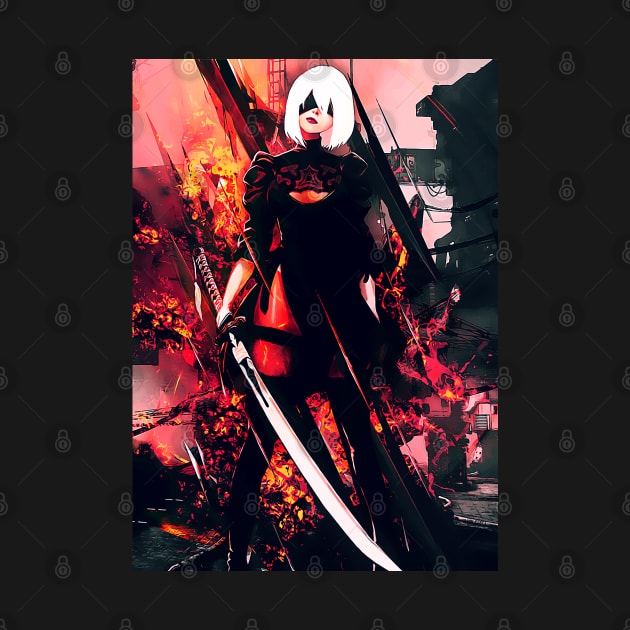 Nier Automata by syanart