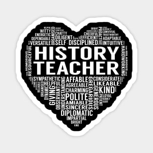 History Teacher Heart Magnet