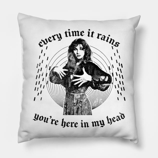 Kate Bush ††† Retro Aesthetic Fan Art Design Pillow by DankFutura