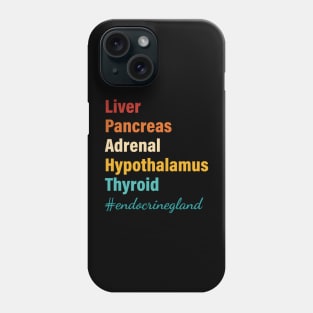 Liver Pancreas Adrenal Hypothalamus Thyroid Endocrine Gland Phone Case