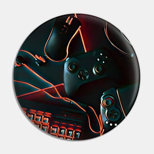 Gamer Gear (Red) Pin