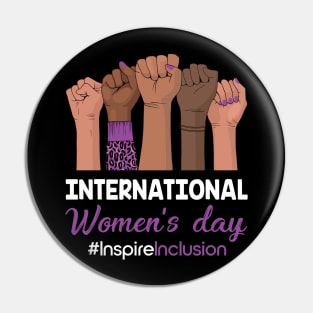 International Women's Day 2024 8 March IWD Inspire Inclusion Pin