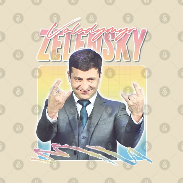 Zelensky Ukraine / Retro Aesthetic Fan Artwork Design by DankFutura