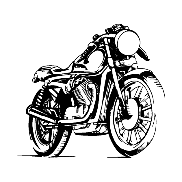 Motorcycle hand drawn by otastd