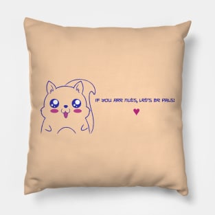 "If You Are Nuts“ Kawaii Squirrel Pillow