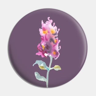 Beautiful watercolor pink Orchid Pin