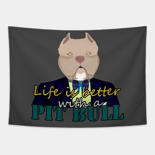 Pit Bull Tapestry