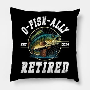 Fisherman Fishing Retirement Gift O Fish Ally Retired 2024 Pillow