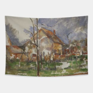 Winter Landscape, Giverny by Paul Cezanne Tapestry