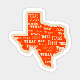 Texas Map Magnet