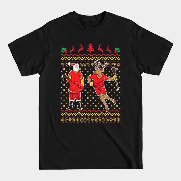 Discover Lacrosse LaX Santa Reindeer Ugly Christmas - Lacrosse - T-Shirt