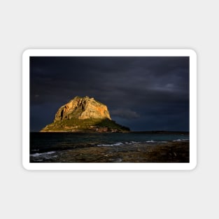 Natural spotlight on the Greek Gibraltar - Monemvasia Magnet