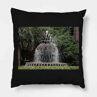 Pineapple Fountain in Charleston Pillow