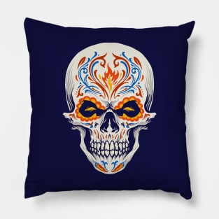 Dia de los Muertos Sugar Skull Pillow