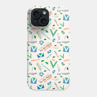 Pattern Vegan Theme Phone Case