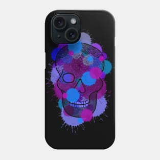 Blue blood skull Phone Case