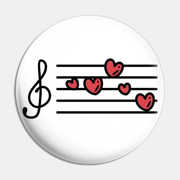 Song Heart Pin by TheMoonlitPorch