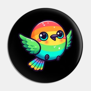 Kawaii Rainbow Bee Eater Pin