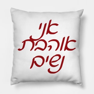 Ani Ohevet Nashim Pillow