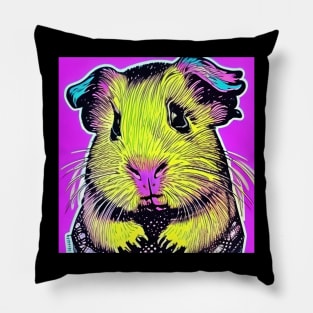 Guinea Pig Retro Style Pillow