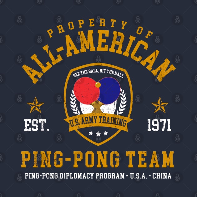 All-American Ping Pong Team by Alema Art