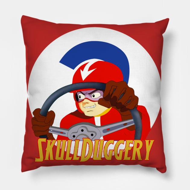 SkullDuggery Pillow by DistractedGeek