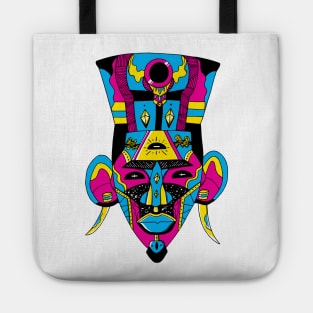 CMYK African Mask 6 Tote