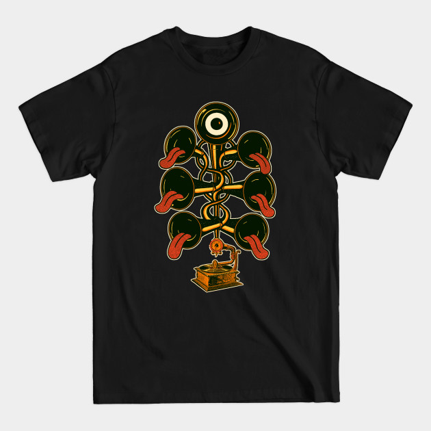 PSYCHEDELIC PHONOGRAPH by San miguel - Vinyl Record Collector - T-Shirt PSYCHEDELIC PHONOGRAPH by San miguel - Vinyl Record Collector - T-Shirt