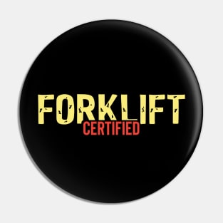 Forklift Certified Pin