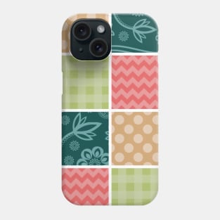 Zigzag, Chevron, Gingham, Polka Dots, Patchwork Phone Case