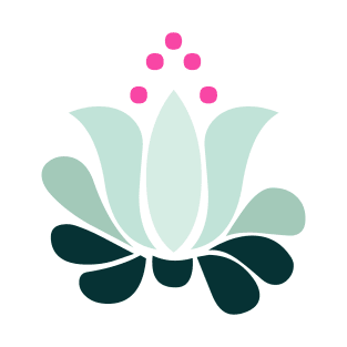 luminous lotus flower in mint green T-Shirt