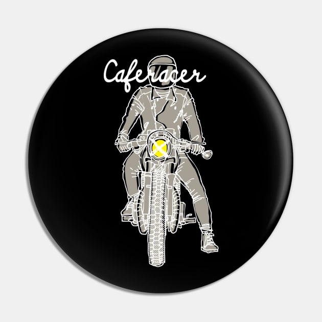 Caferacer (Dark Color) Pin by quilimo