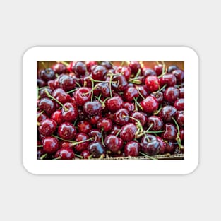 Ripe Red Okanagan Cherries Magnet