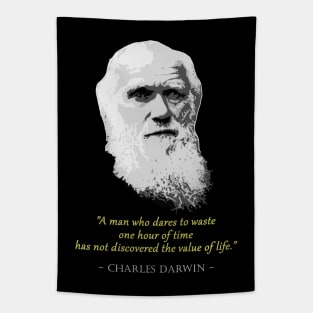 Charles Darwin Quote Tapestry