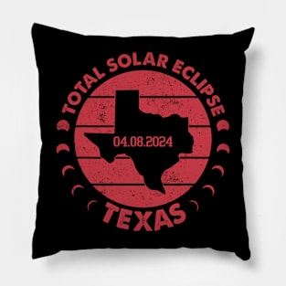 Texas Solar Eclipse 2024 Pillow