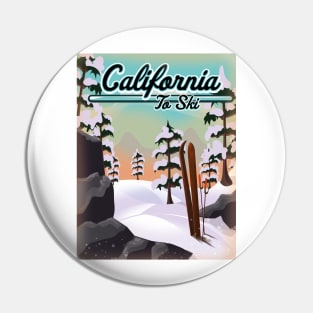 California To Ski Pin