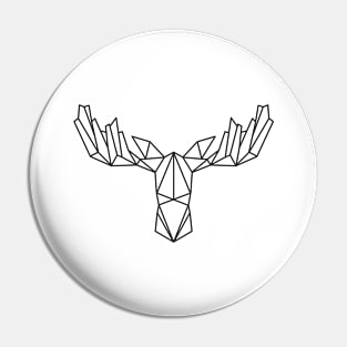 Geometric moose Pin