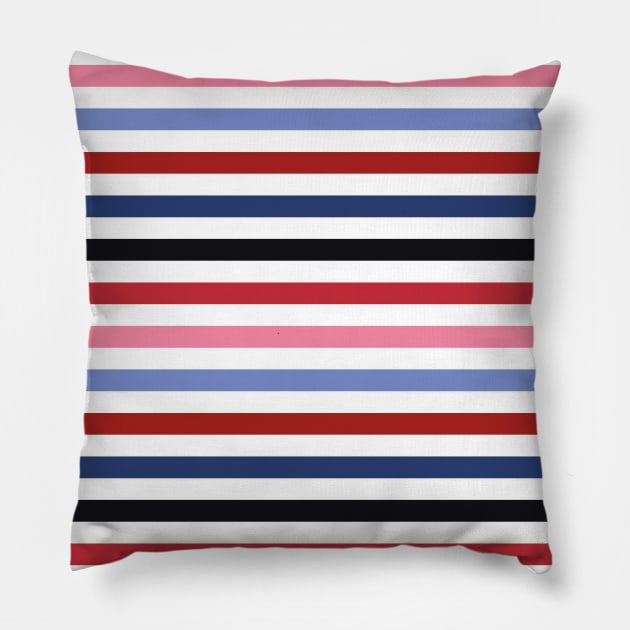 color stripes 2 Pillow by Ek BY Exclusive